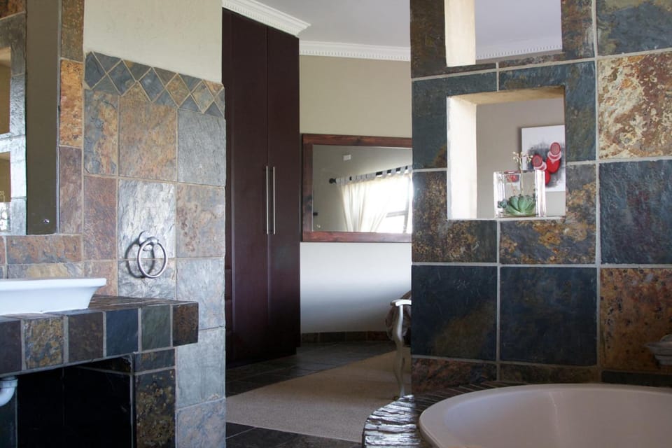 Shower, free toiletries, hair dryer, bathrobes