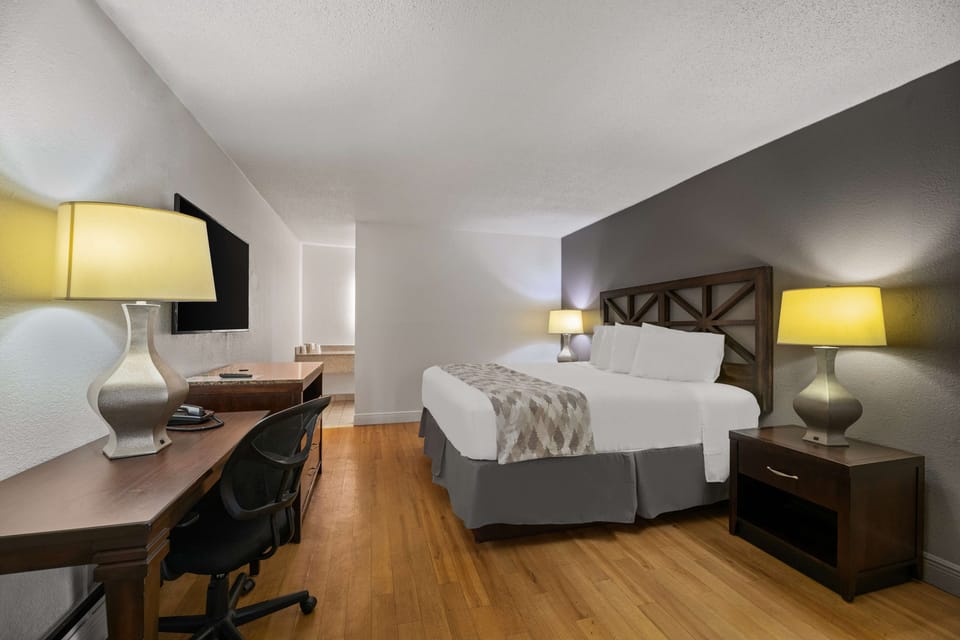 Room, 1 King Bed, Non Smoking | Premium bedding, in-room safe, desk, blackout drapes