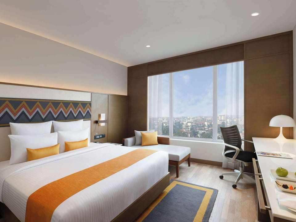 Superior Room, 1 Double Bed, City View | In-room safe, desk, laptop workspace, blackout drapes