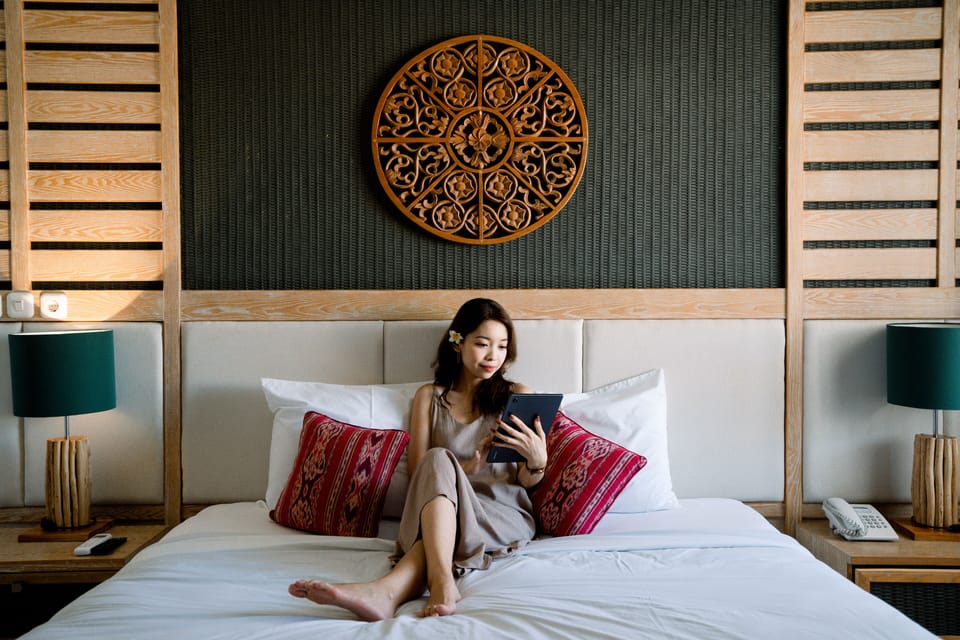 Lagoon Double, Pool View | Premium bedding, minibar, in-room safe, individually furnished