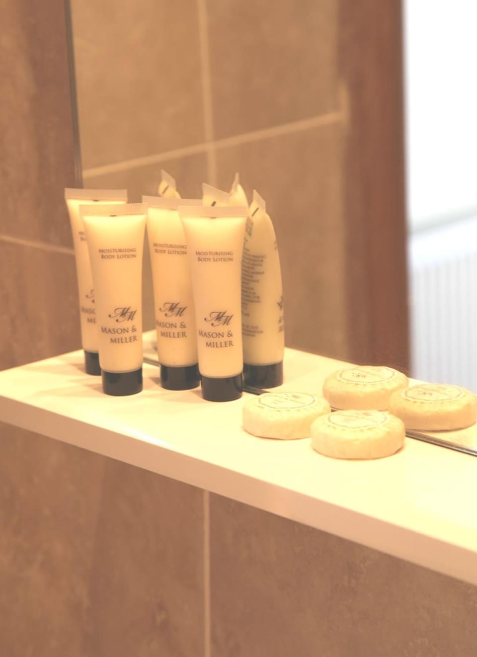 Free toiletries, hair dryer, towels