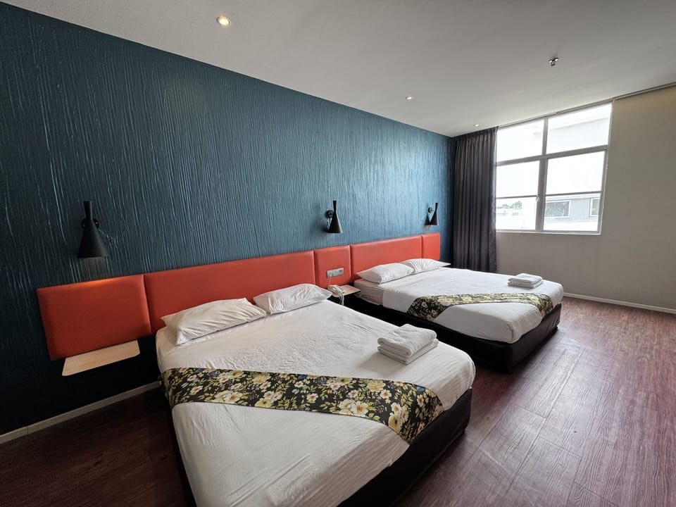 Family Room Window | Desk, iron/ironing board, rollaway beds, free WiFi