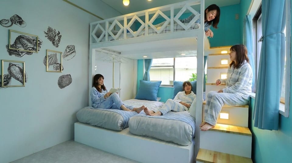 [ANNEX] Quadruple Room, Women only,with Shared Bathroom | Blackout drapes, soundproofing, iron/ironing board (on request)