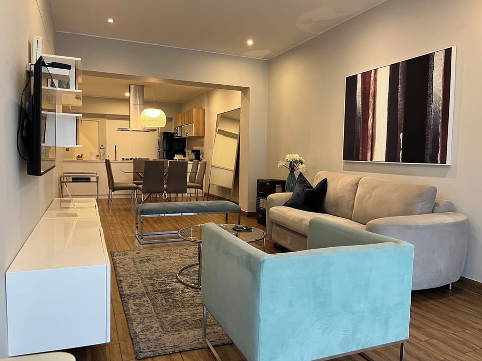 Exclusive Apartment, 3 Bedrooms (601) | Living area | LED TV