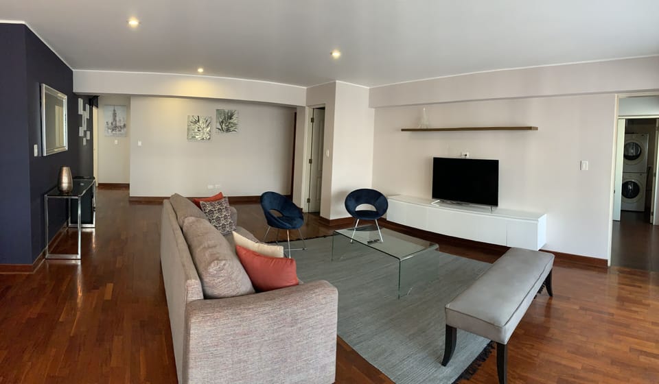 Comfort Apartment, 3 Bedrooms | Living area | Flat-screen TV