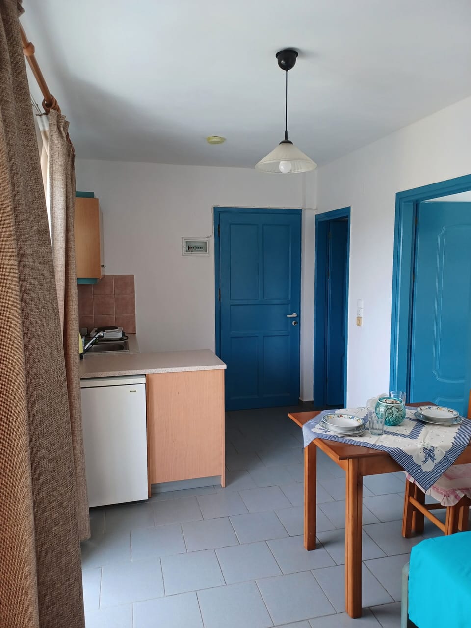 Family Apartment, 1 Bedroom | Living area | 24-inch flat-screen TV with satellite channels, plasma TV