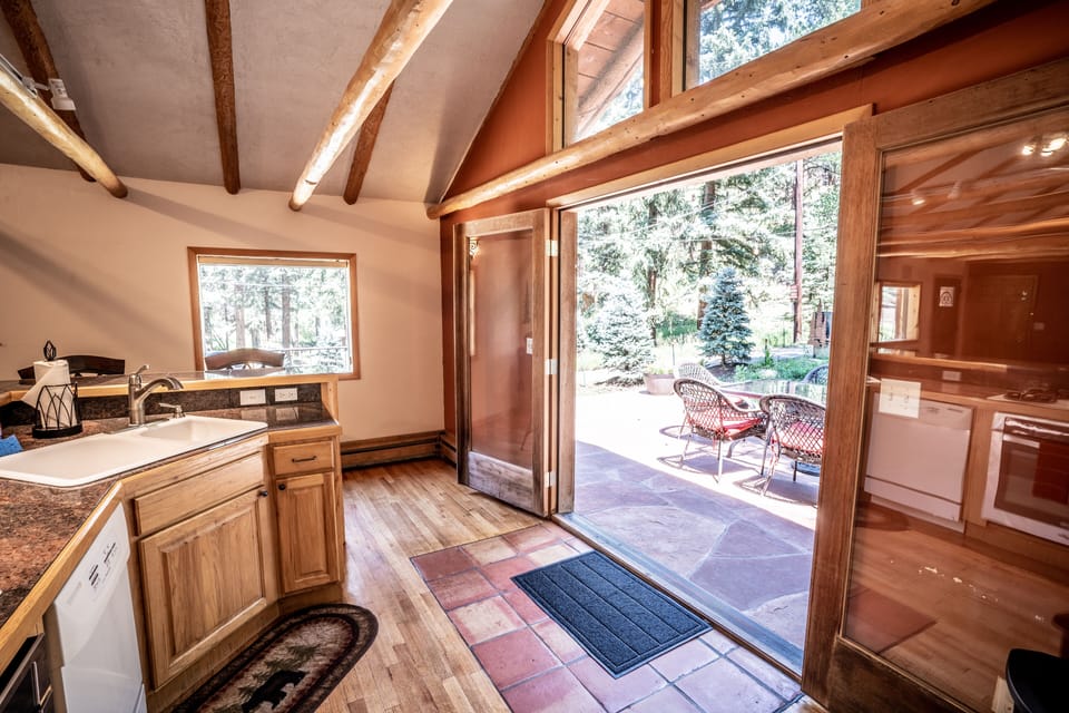 Family House, 3 Bedrooms, River View, Mountainside | Private kitchen | Full-size fridge, microwave, oven, stovetop