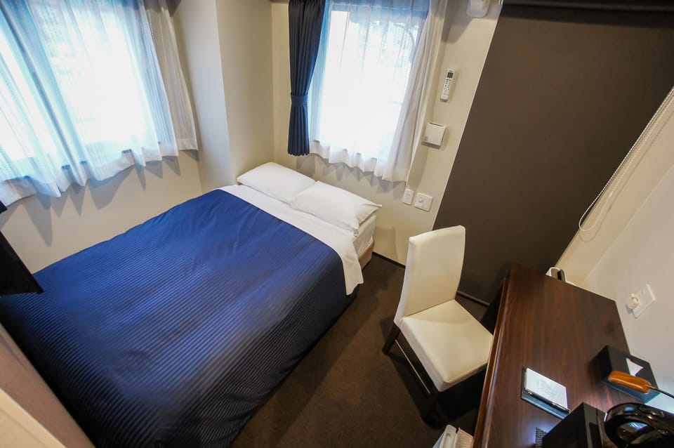 Desk, free WiFi, bed sheets