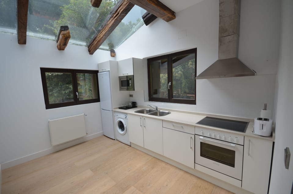 Apartment, 4 Bedrooms | Private kitchen | Full-size fridge, microwave, oven, stovetop