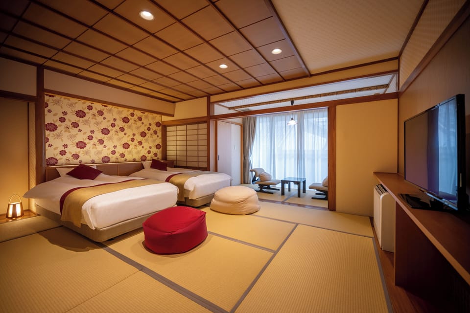 Modern Japanese Style Room | Down comforters, in-room safe, WiFi (free), bed sheets