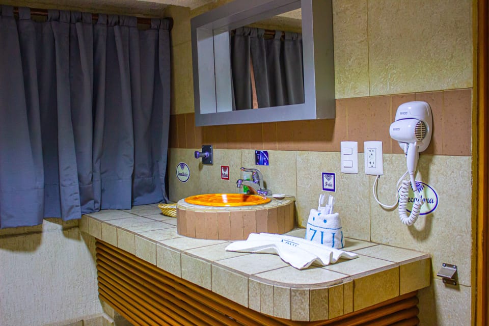 Free toiletries, hair dryer, towels, soap