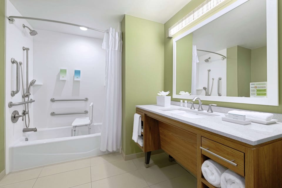 Free toiletries, hair dryer, towels