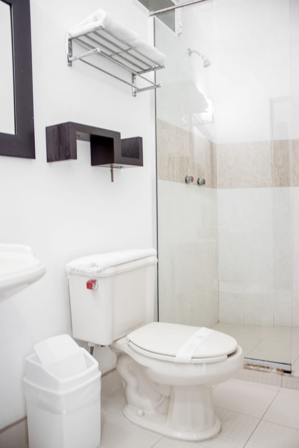 Standard Double Room, 1 King Bed | Bathroom | Shower, free toiletries, hair dryer (on request), towels