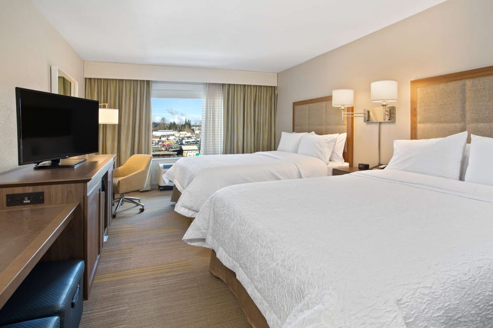 Room, 2 Queen Beds, Accessible, Non Smoking (Hearing) | In-room safe, free WiFi, bed sheets
