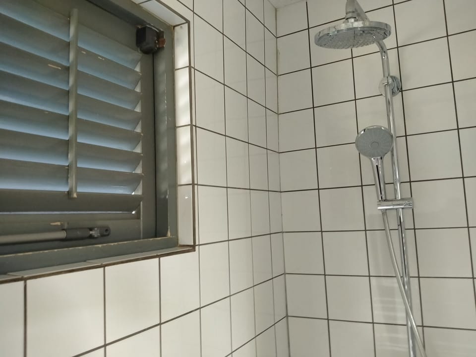 Studio, 1 King Bed, Terrace | Bathroom | Shower, hair dryer, towels