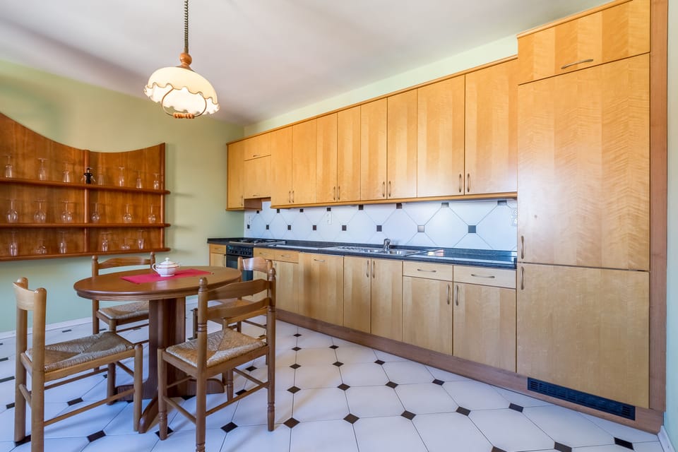 Deluxe Apartment, 3 Bedrooms (Family) | Private kitchen | Mini-fridge, electric kettle, cookware/dishes/utensils