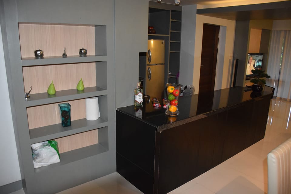 2 Bedrooms Apartment | Private kitchen | Full-size fridge, microwave, stovetop, electric kettle