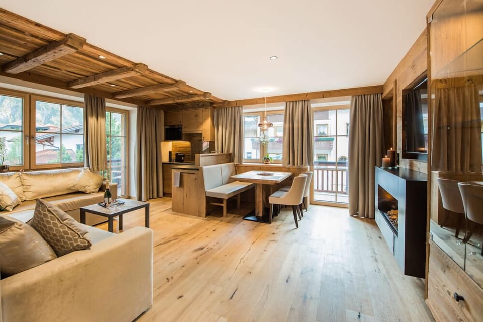 Apartment, 1 Bedroom (Up to 4ppl) | Living area | 55-inch LED TV with satellite channels, TV