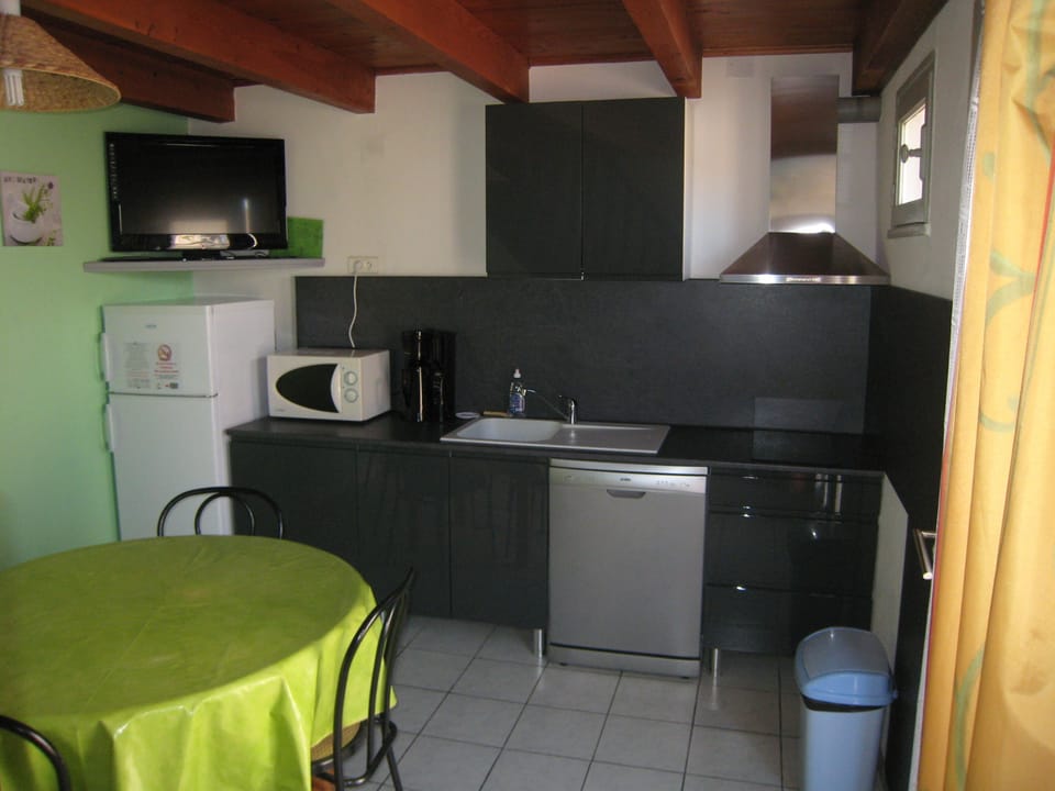 Family Apartment, 3 Bedrooms | Private kitchen | Microwave, dining tables