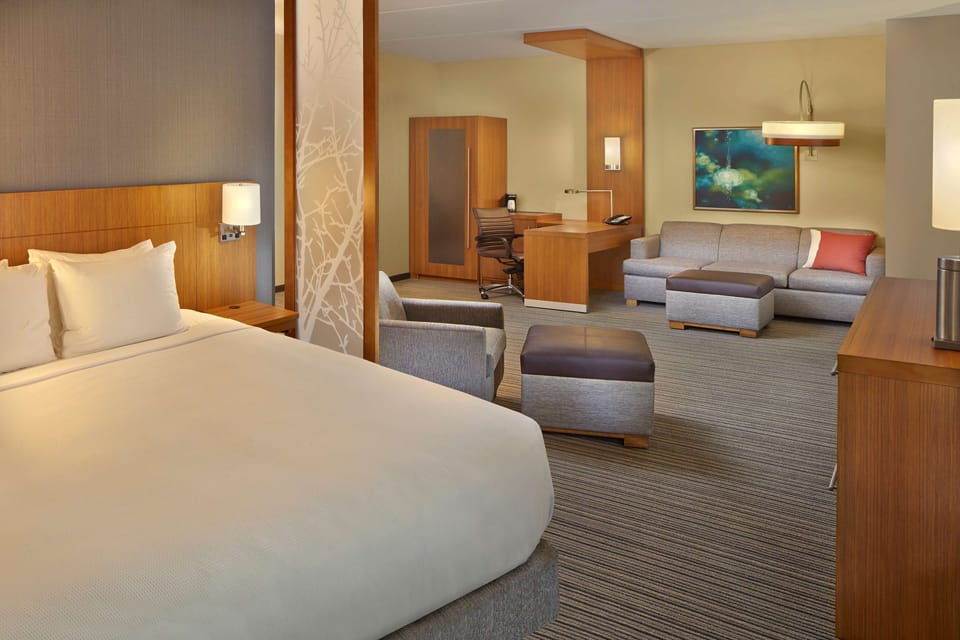 In-room safe, desk, iron/ironing board, free cribs/infant beds