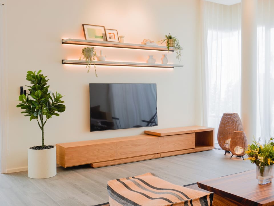 LUXURY ROOFTOP POOL VILLA | Living area | 50-inch flat-screen TV with satellite channels, TV