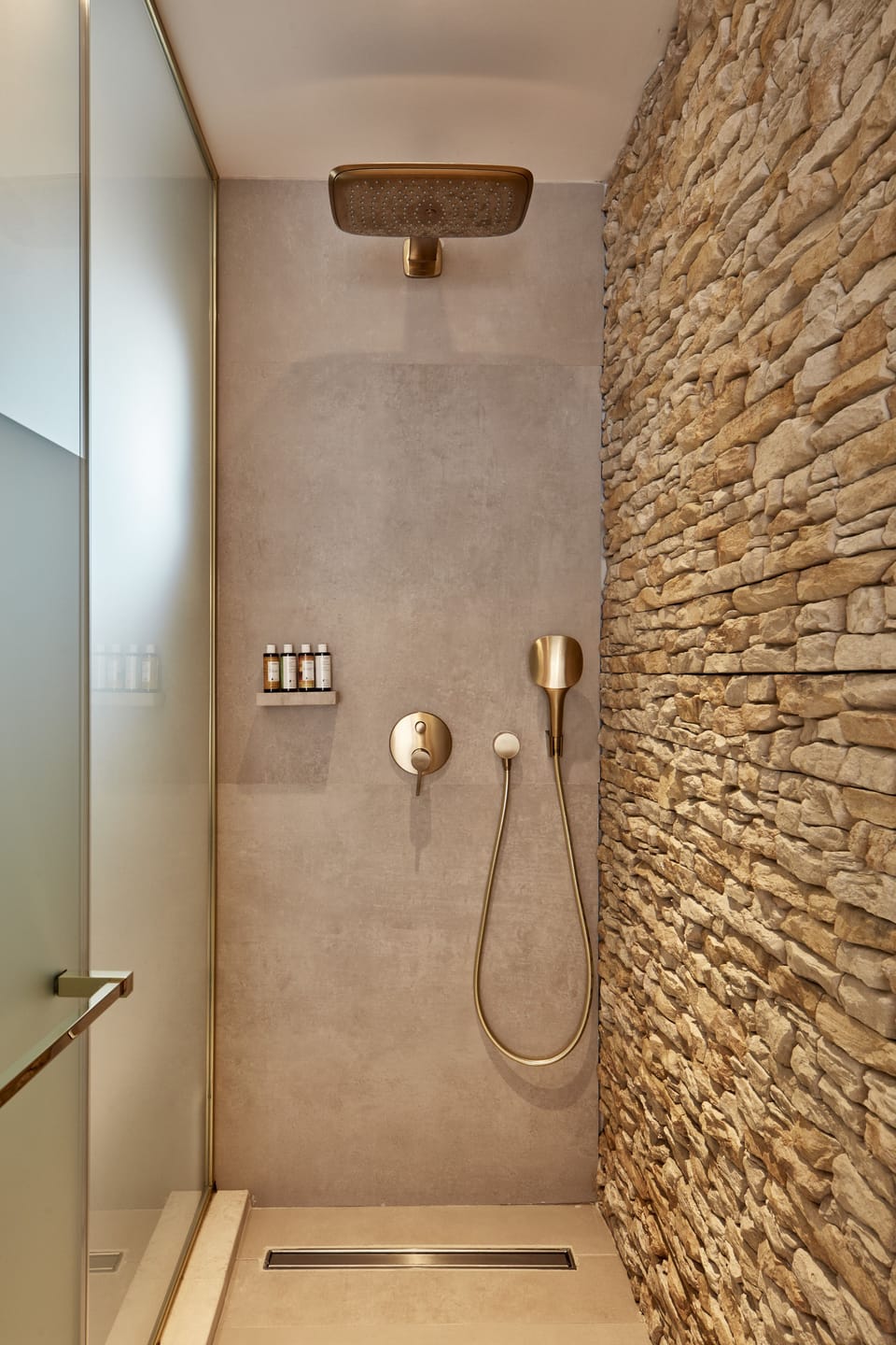 Suite, Sea View (Naia Suite) | Bathroom shower