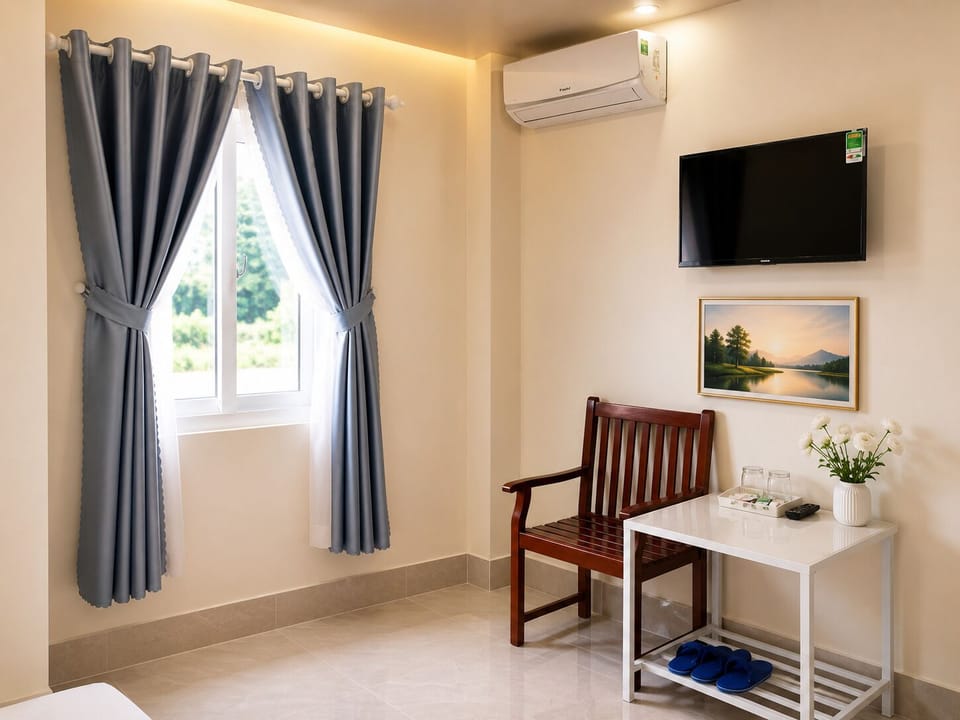 Premium bedding, memory foam beds, minibar, desk