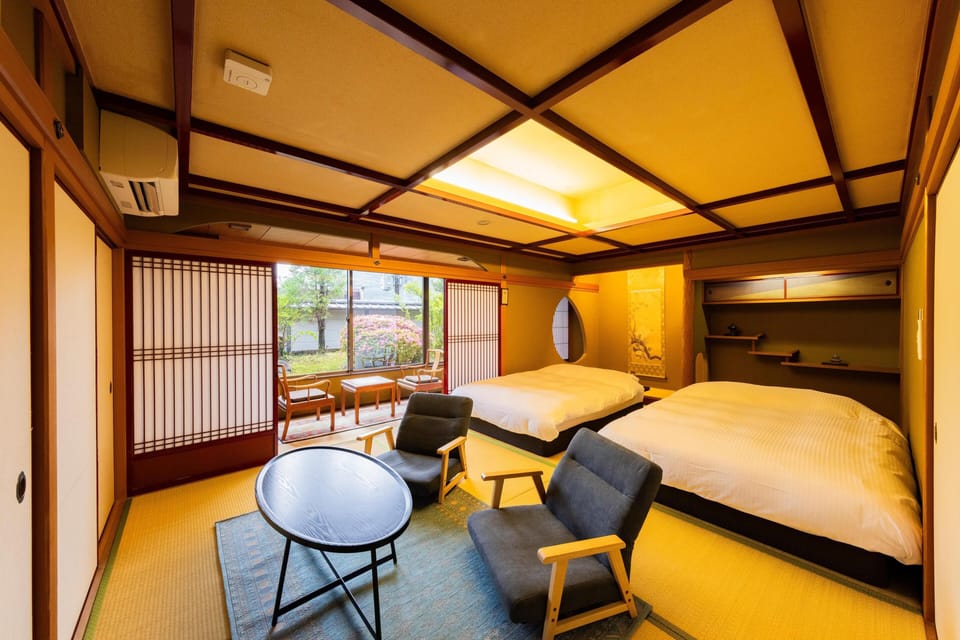 Double Bed Room with Toilet no Bath (12 Tatami Mats for 4 People), Non Smoking | Down comforters, in-room safe, desk, free WiFi