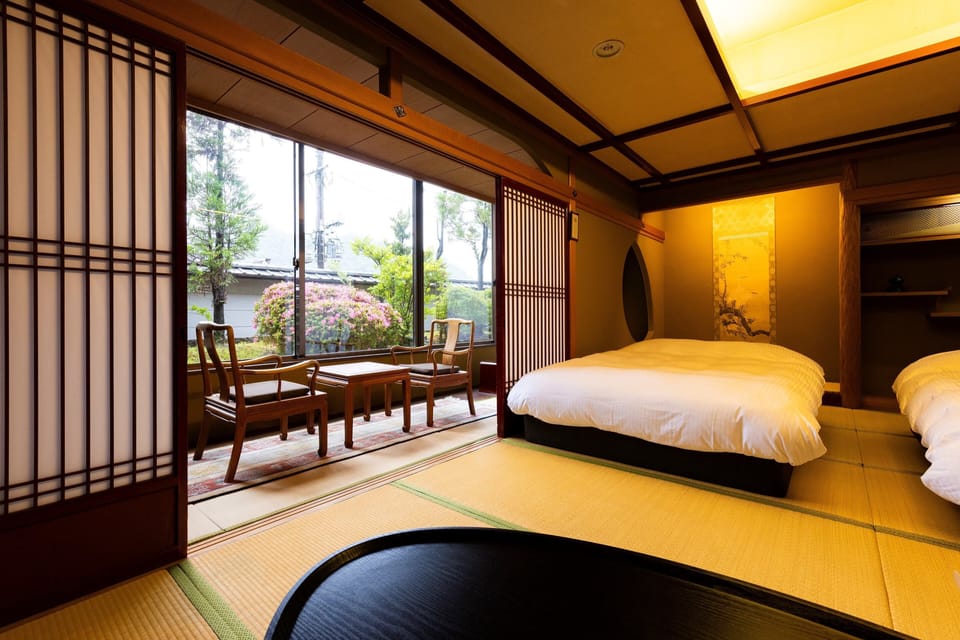 Double Bed Room with Toilet no Bath (12 Tatami Mats for 4 People), Non Smoking | Down comforters, in-room safe, desk, free WiFi