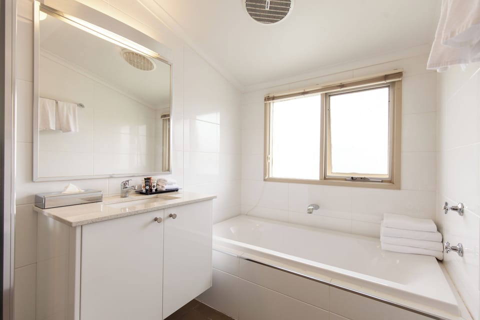 Three Bedroom Apartment | Bathroom | Eco-friendly toiletries, hair dryer, towels, soap