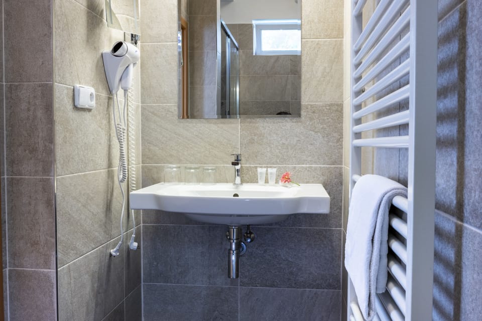Triple Room | Bathroom | Shower, free toiletries, hair dryer, towels