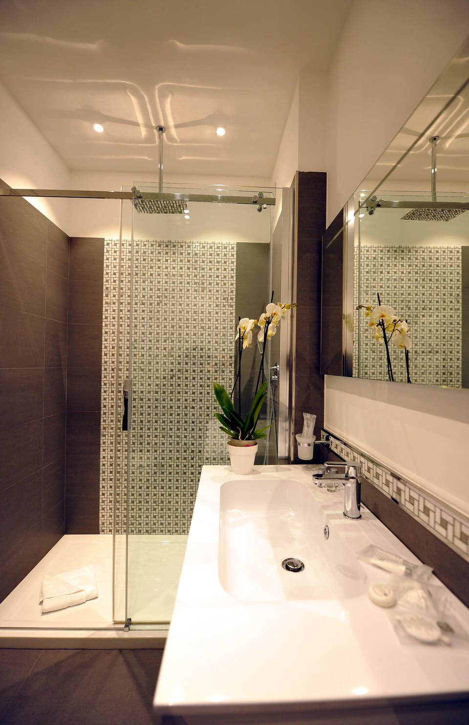 Standard Double Room, 1 Queen Bed (Piazza di Spagna) | Bathroom shower