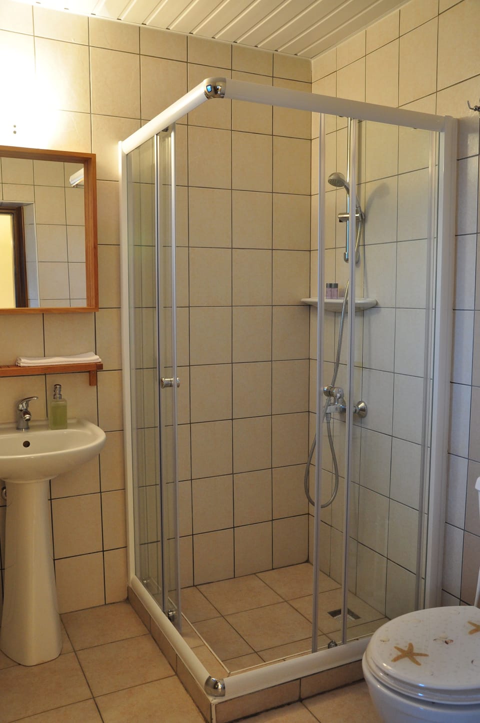 Double Room, 1 Bedroom, Non Smoking, Garden View | Bathroom | Shower, hair dryer, towels