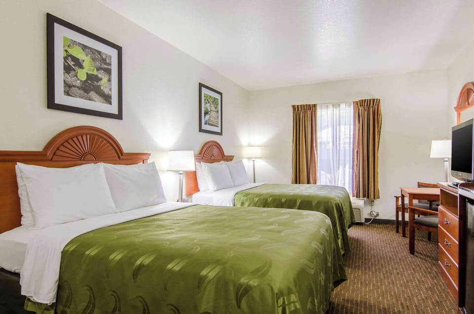 Standard Room, 2 Queen Beds, Non Smoking | Desk, iron/ironing board, cribs (free), rollaway beds (surcharge)