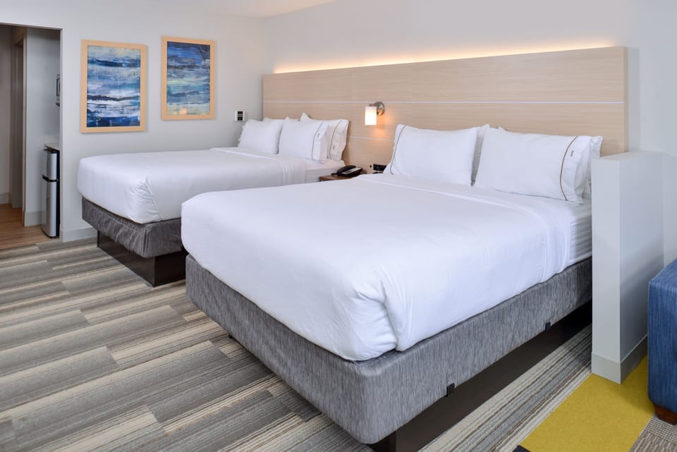 Suite, 2 Queen Beds (Additional Living Area) | Desk, laptop workspace, blackout drapes, soundproofing