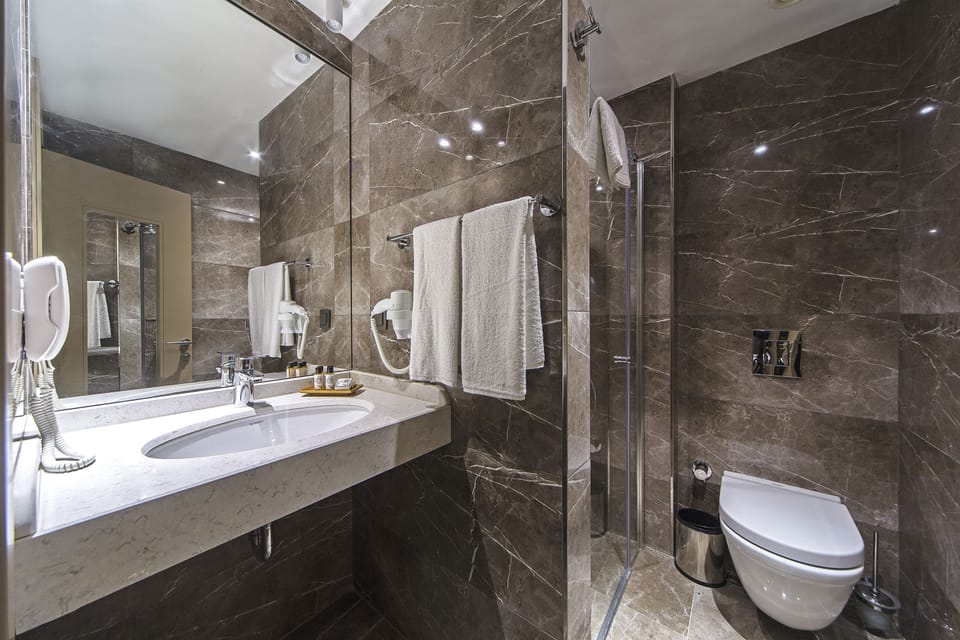 Economy Double Room | Bathroom | Shower, free toiletries, hair dryer, slippers