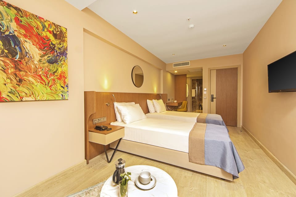 Deluxe Double or Twin Room | Minibar, in-room safe, laptop workspace, soundproofing