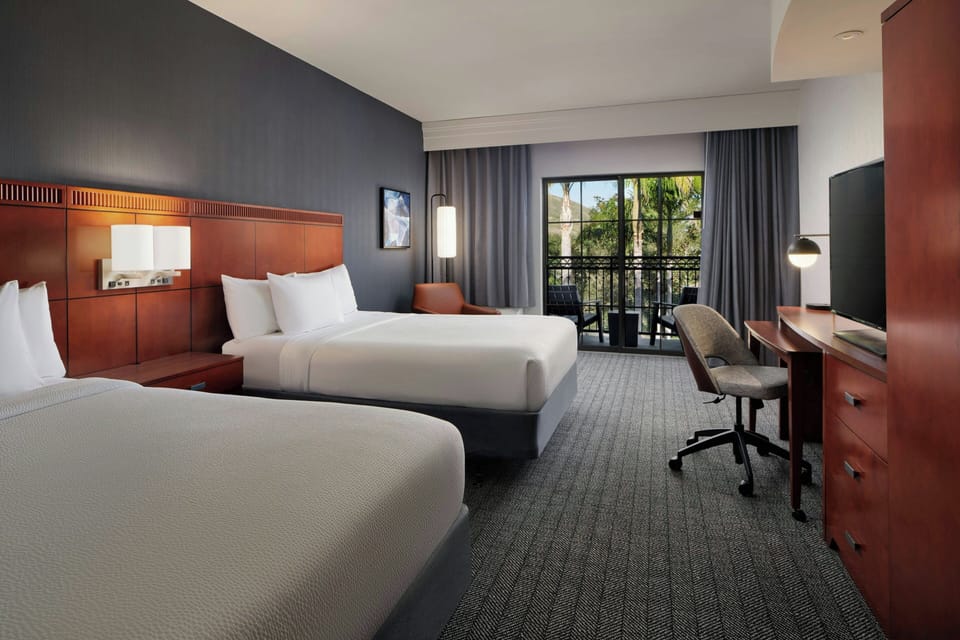 Room, 2 Queen Beds | Premium bedding, in-room safe, desk, laptop workspace