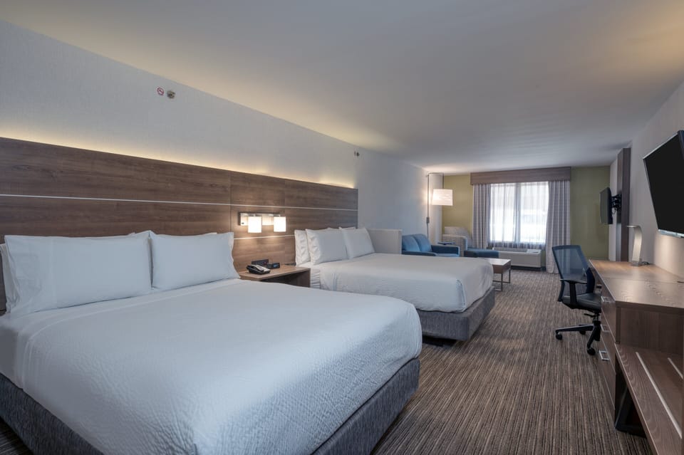 Standard Room, 2 Queen Beds | Premium bedding, desk, laptop workspace, blackout drapes