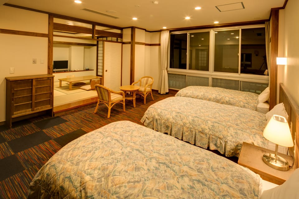 Japanese Western Style Room with 4 Japanese Futons | In-room safe