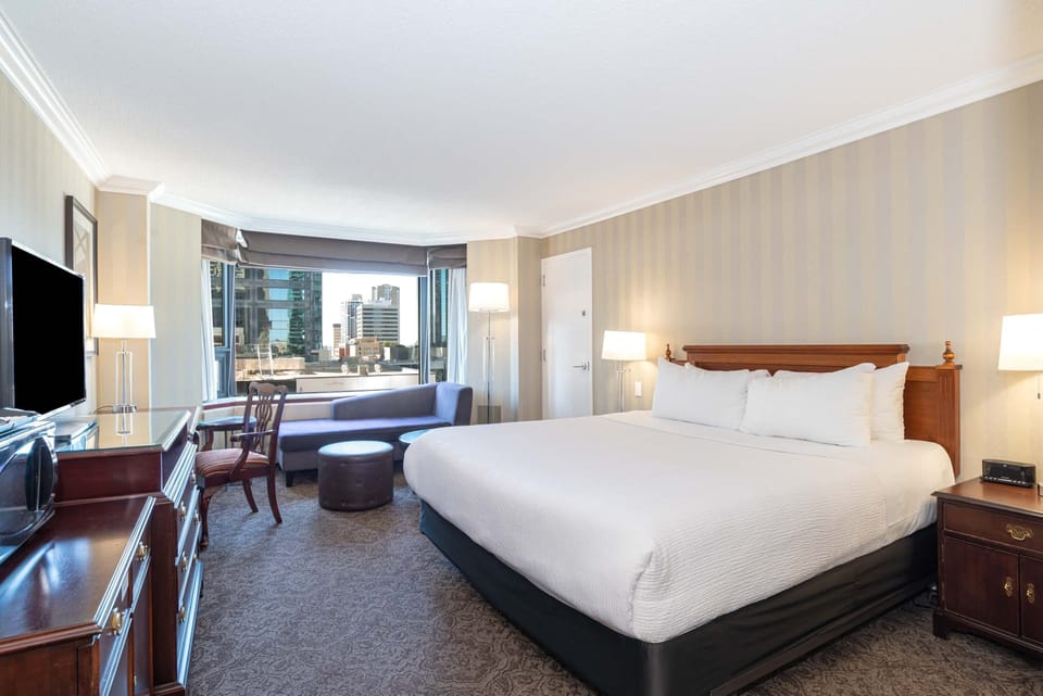 Premium bedding, pillowtop beds, in-room safe, desk
