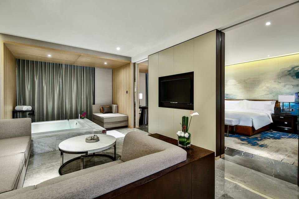 In-room safe, desk, laptop workspace, soundproofing