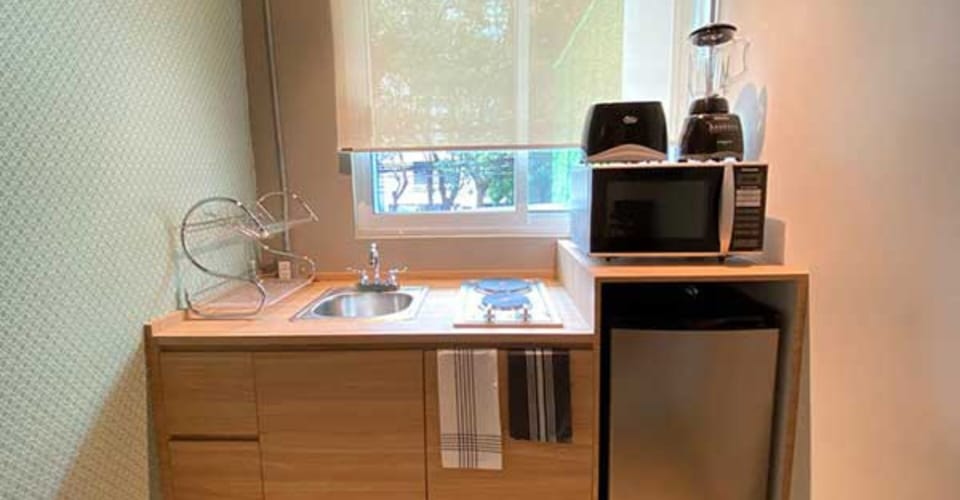 Deluxe Studio Suite | Private kitchen | Microwave