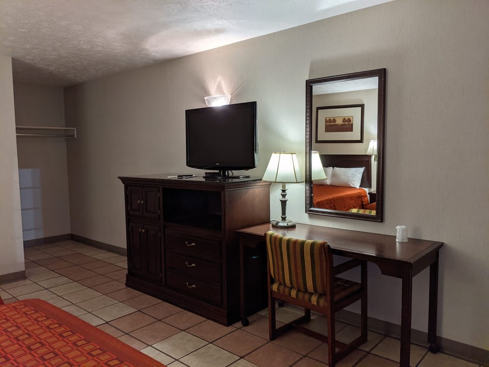 Standard Room, 2 Double Beds, Non Smoking | Blackout drapes, iron/ironing board, free WiFi, bed sheets