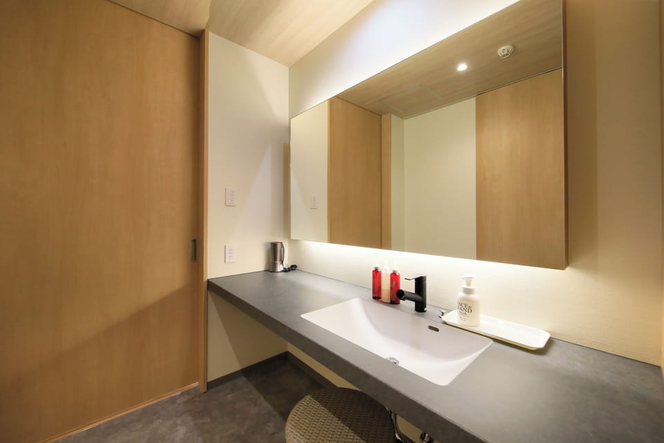Traditional Room, Non Smoking (Modern Japanese,with Theater) | In-room safe, iron/ironing board (on request), WiFi (free), bed sheets