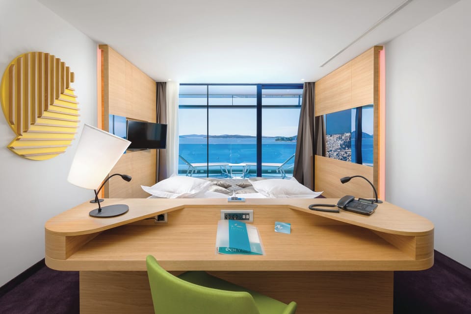 Premium Suite, Terrace, Sea View | Bathroom | Shower, free toiletries, hair dryer, bathrobes