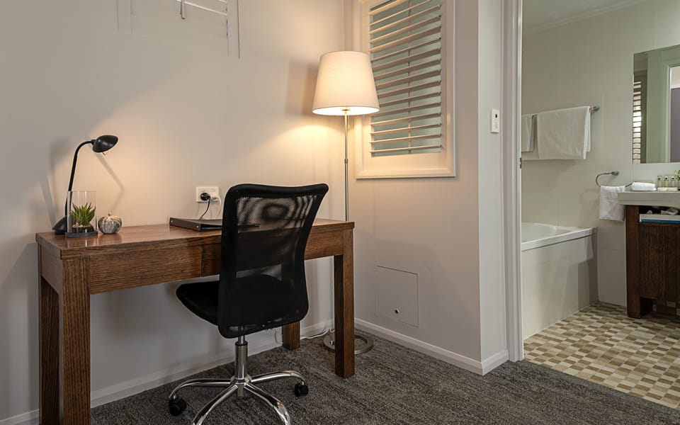 Minibar, desk, soundproofing, iron/ironing board