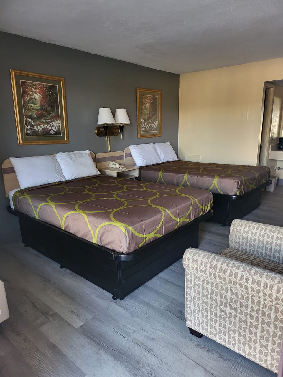 Standard Room, 2 Double Beds, Non Smoking | Desk, soundproofing, iron/ironing board, rollaway beds