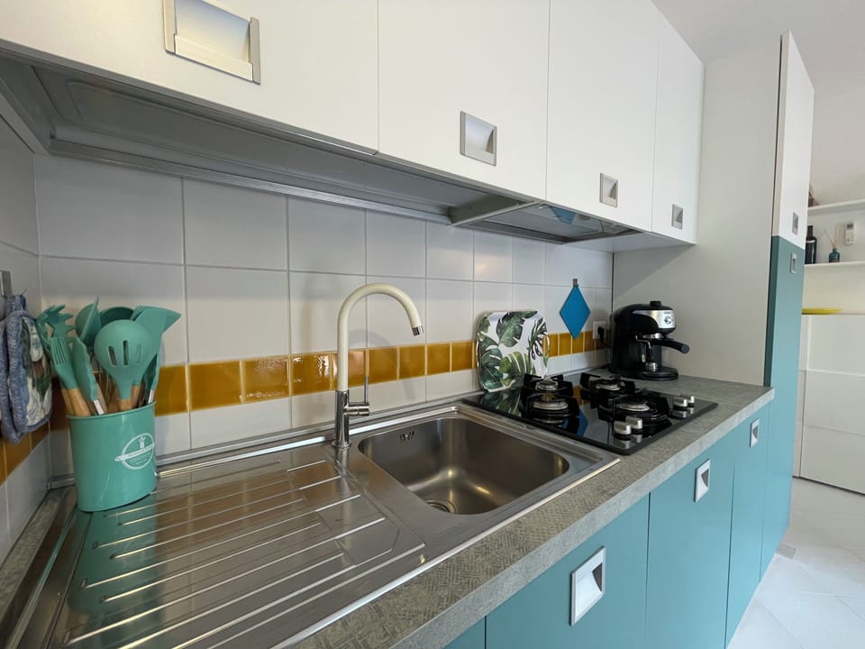 Apartment, 1 Bedroom | Private kitchen | Full-size fridge, microwave, stovetop, dishwasher