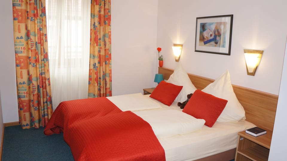 Double Room | Premium bedding, desk, laptop workspace, blackout drapes